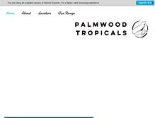 Tablet Screenshot of palmwoodtropicals.com.au